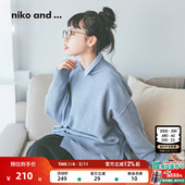 and ...毛衣女2026春季 新款 niko 日系半高领软糯编织衫 290590
