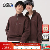 WORK polo领情侣款 卫衣男女同款 GLOBAL 25冬季 新款 长袖 上衣606878