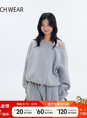 BUCH WEAR卫衣女2026春季新款含棉休闲运动风宽松短款上衣594863