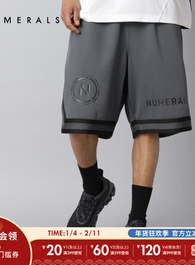 NUMERALS 休闲裤男2025夏季新款运动拼色五分短裤下装322178