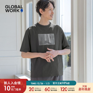 WORK 短袖 T恤男士 新品 上衣288117 2025年夏季 GLOBAL