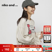 and ...T恤女25春季 时尚 niko 拼接简约流行长袖 上衣136283