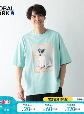 GLOBAL WORK FLUFFY FRIENDS联名2026夏季新款动物短袖T恤637645
