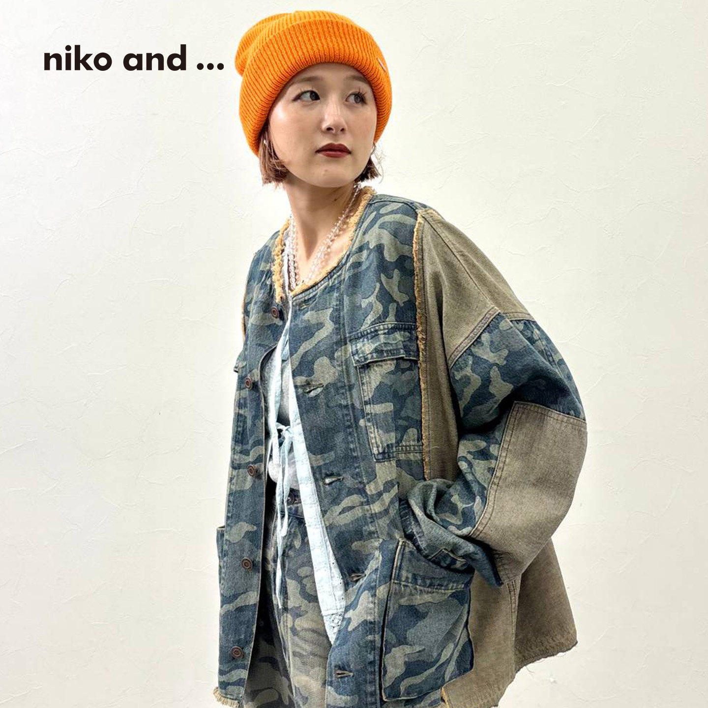 niko and ...NKJ系列2026秋季新款棉质女士撞色牛仔夹克872772