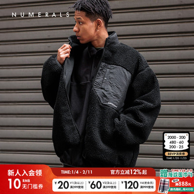 NUMERALS夹克男冬季新款时尚宽松运动休闲保暖棉服厚外套147800