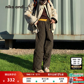 and 保暖夹棉绗缝厚棉裤 ...裤 十五 niko 新款 子女 2025冬季 637466