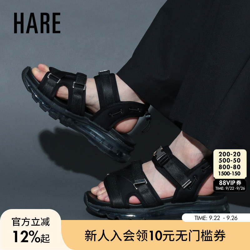 HARE休闲凉鞋男2025年夏季新款时尚舒适可调节后跟凉鞋290959