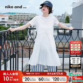 niko 休闲叠穿透视吊带罩裙576002 新款 and ...连衣裙女2025夏季