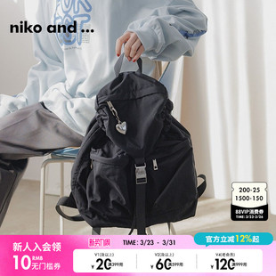 新款 ...双肩背包2025夏季 通勤便携书包背包319586 and niko