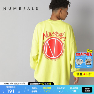 NUMERALS T恤男春季新款运动宽松流行气质个性印花长袖上衣140355