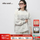 niko 宽松拼接气质简约上衣291237 新款 and ...卫衣女2026春季