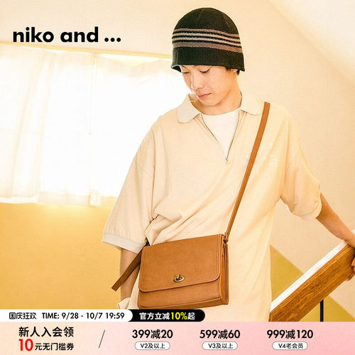 nikoand...男单肩包日系便携