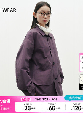 BUCH WEAR外套女2026春季新款时尚宽松休闲日系纯色夹克323990