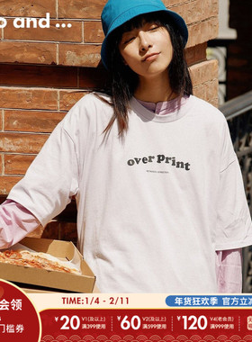 【博主同款】niko and ...overprint插画师联名款短袖281275