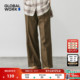 日系松紧弹力腰直筒裤 GLOBAL 580794 女2025冬季 新款 WORK 休闲裤