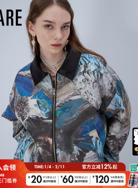 HARE晴诣系列2026春季新款短款个性男女同款两面可穿棉服634211