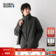 WORK 外套男25冬季 新款 GLOBAL 立领长袖 夹棉拉链夹克厚外套451309