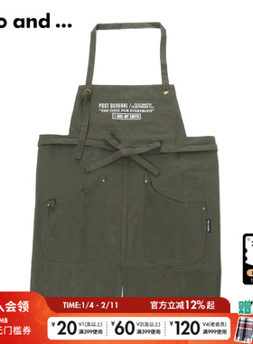 niko and ...围裙年季挂脖防污简约日式家务裙165018