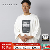 T恤2025夏季 新款 男士 NUMERALS 休闲圆领运动日系长袖 T恤290938