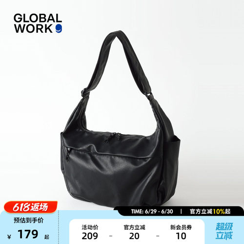 GLOBAL WORK 包袋女2026新款日系松弛感通勤单肩腋下包629952