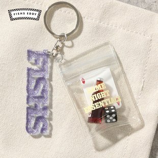 精美细闪LOGO钥匙包挂607114 挂件2025新款 FISHS EDDY