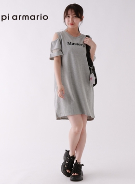 repipi armario连衣裙女夏季新款时尚字母印花日系裙子120642