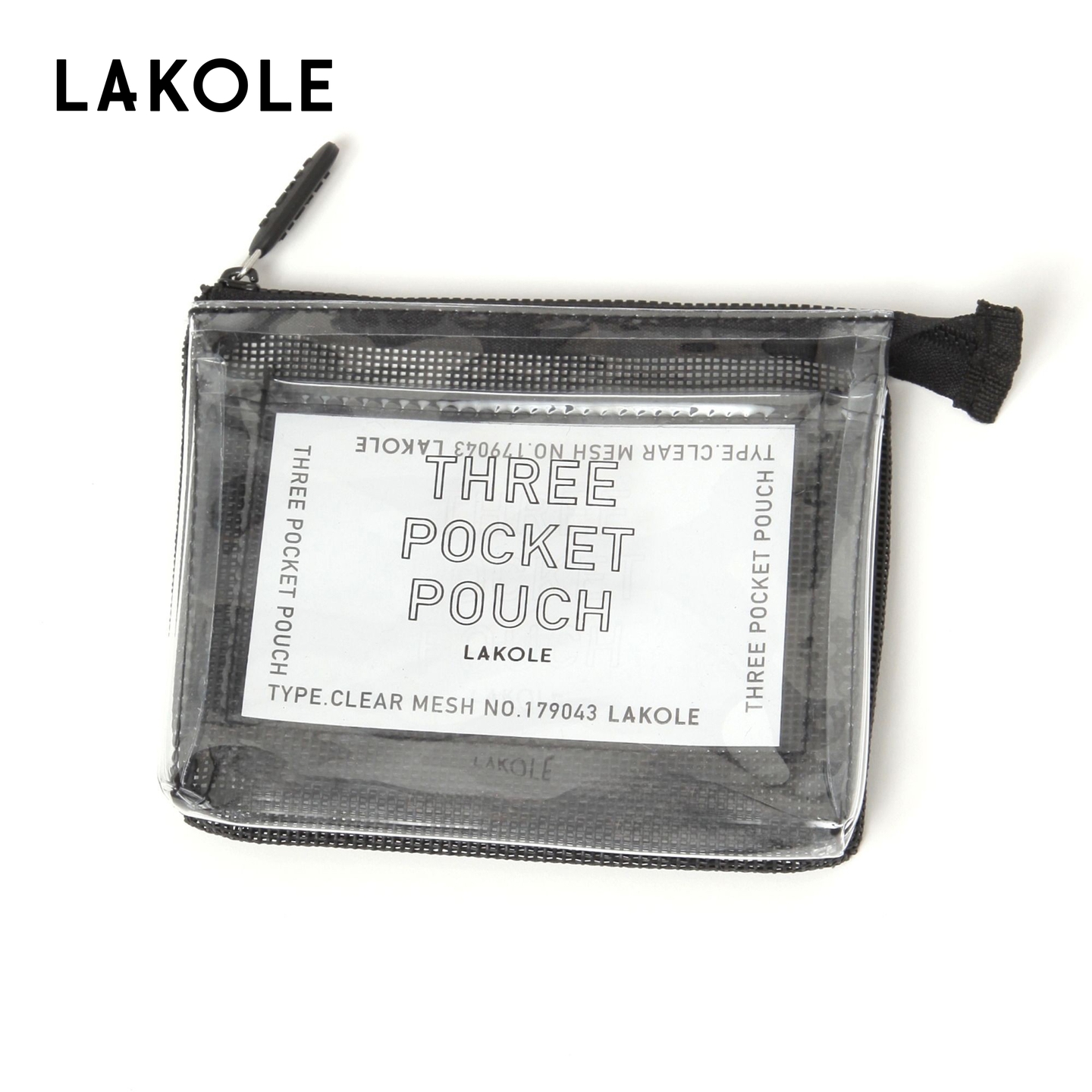 LAKOLE 包袋2025新款简约创意字母网状便携收纳小包492345