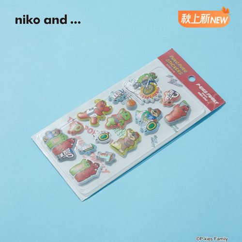 niko and ...P-kies Family合作系列2026新款卡通立体贴纸885556