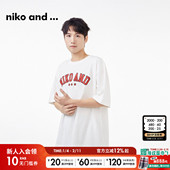 and ...DMD T恤男夏季 niko 宽松印花通勤短袖 棉质上衣110296