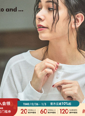 niko and ...上衣2026春季新款2ways前后两穿针织衫休闲服596085