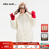 新款 niko 绗缝设计夹棉外套635212 十五 2025冬季 and ...棉服女