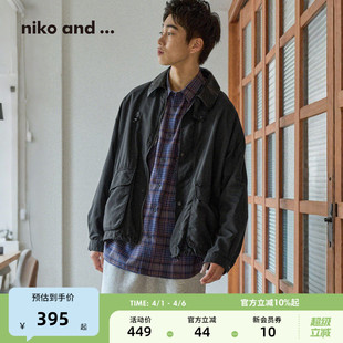 长袖 niko 夹克服492856 休闲巴恩风猎装 新款 and ...外套男2026春季
