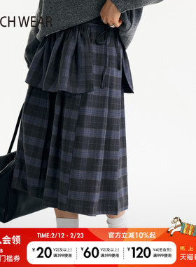 BUCH WEAR 短裙女2025春季新款设计感潮流日系少女叠穿围裙602710