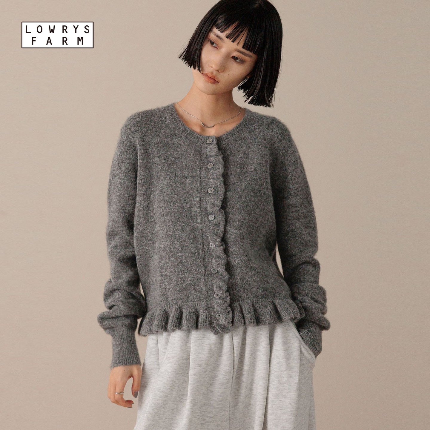 LOWRYSFARM2025秋季新款针织衫
