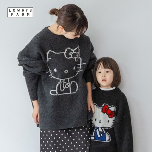 LOWRYS FARM Sanrio联名2025冬季新款草莓新闻可爱针织衫606738