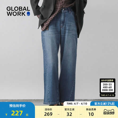 GLOBALWORK2025秋季新款牛仔裤