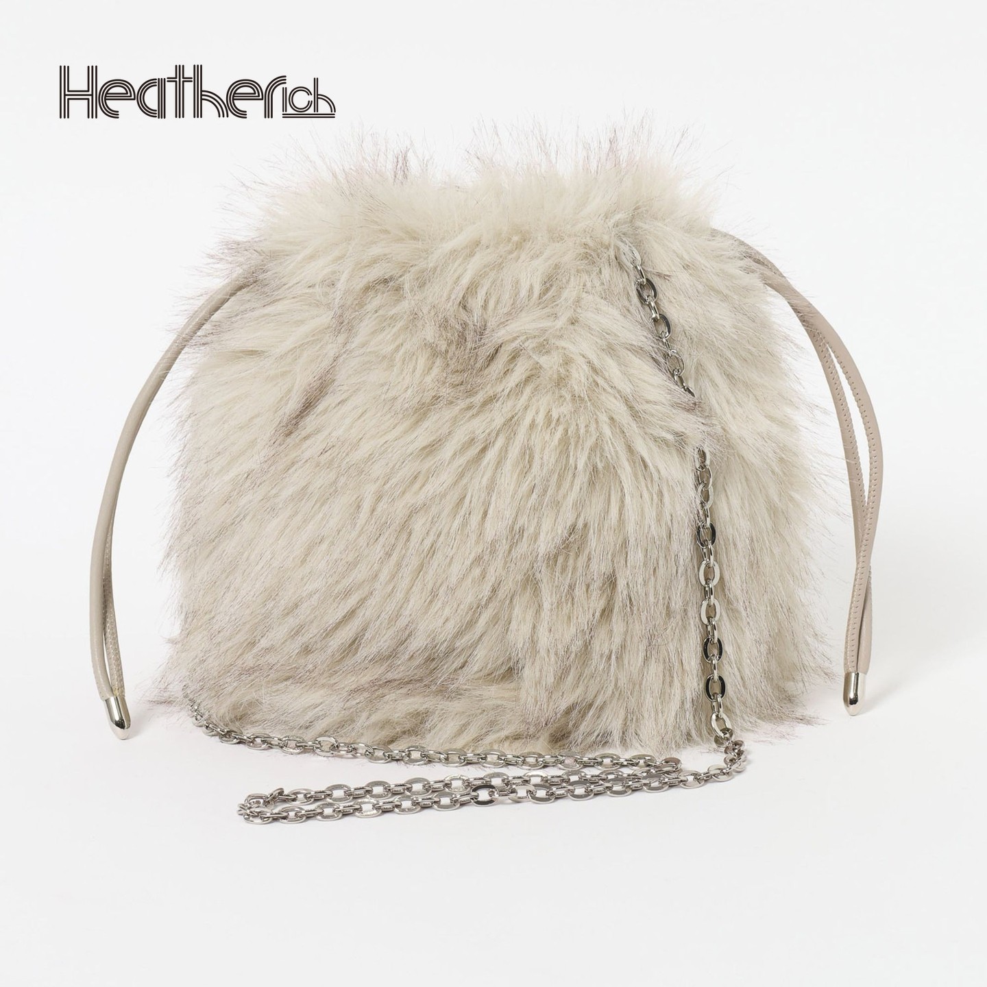 Heatherich手包女2025新款简约毛绒2WAY可拆卸肩带斜挎包601869