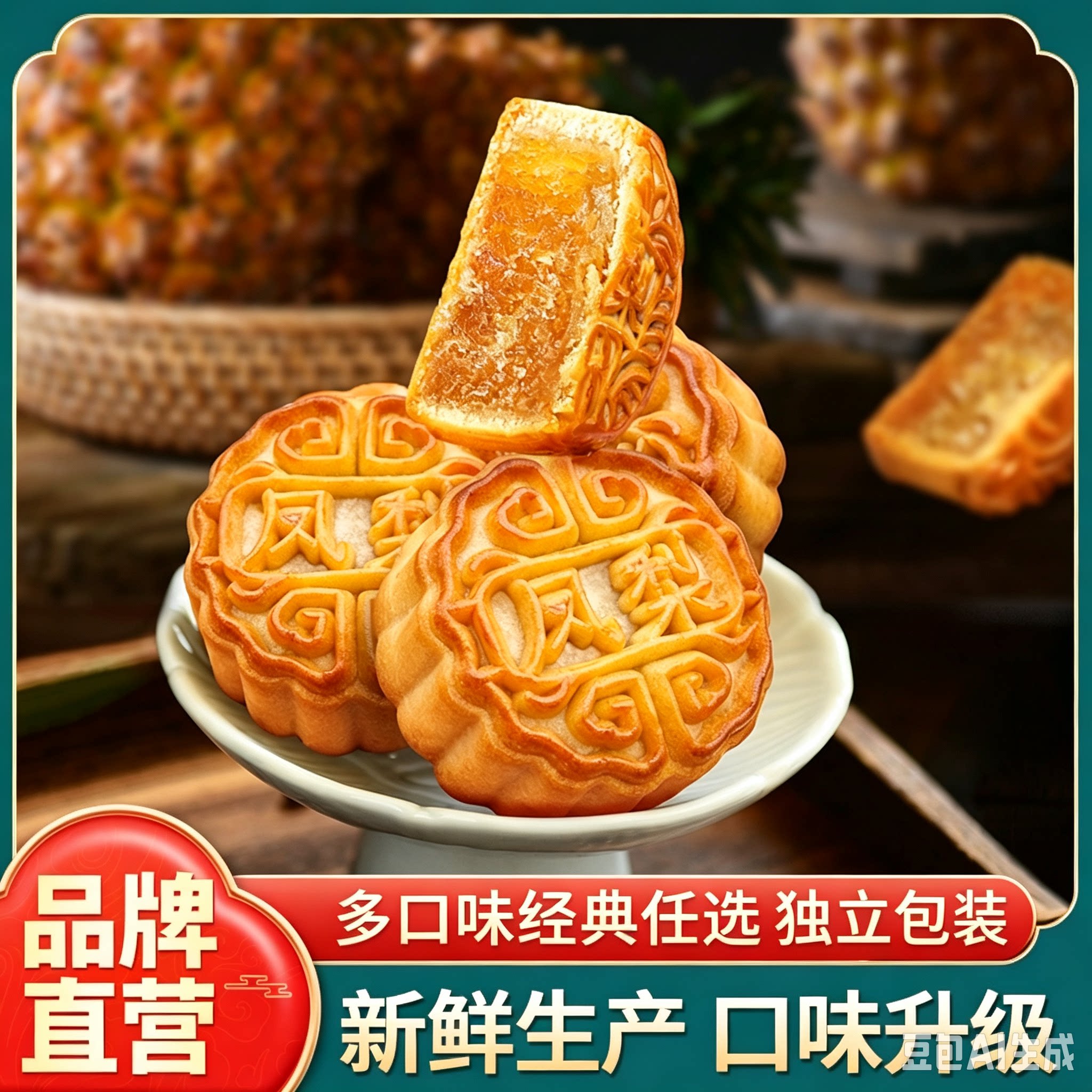 凤梨月散装饼糕点正宗点心