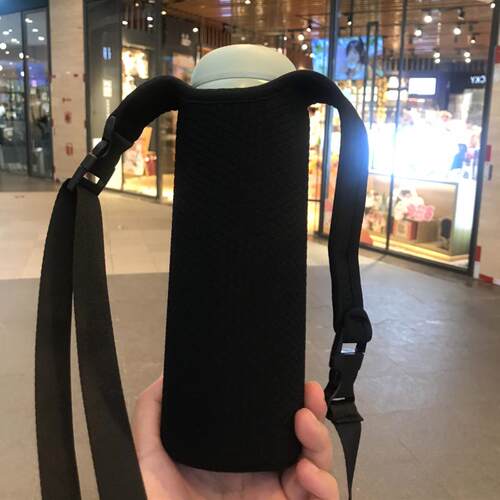 加厚通用保温杯杯套苏泊尔水壶套防摔保护套长背带水杯袋450ml320