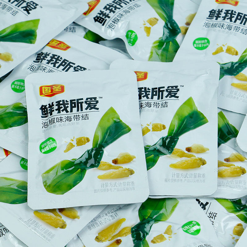 国圣海带500g海带结蒜香味即食水产品鲜我所爱香辣下饭菜小菜零食,零食/坚果/特产,蔬菜干,淘宝优惠券,粉丝福利购,淘宝优惠卷