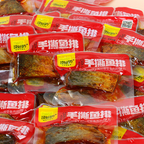 浏水坊香辣手撕鱼排即食