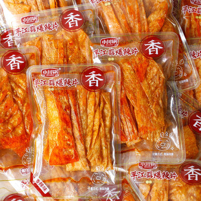 小川散装500g蒜香味零食整箱豆皮