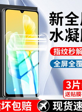 适用vivos10e水凝膜手机膜V2130A新款防摔膜钢化膜vovis10e全屏防爆防窥无白边s10e软膜高清刚化玻璃保护贴膜