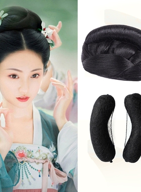 古装宋制发髻套装仙女造型假发发碗发包演出汉服coss百搭假发包邮