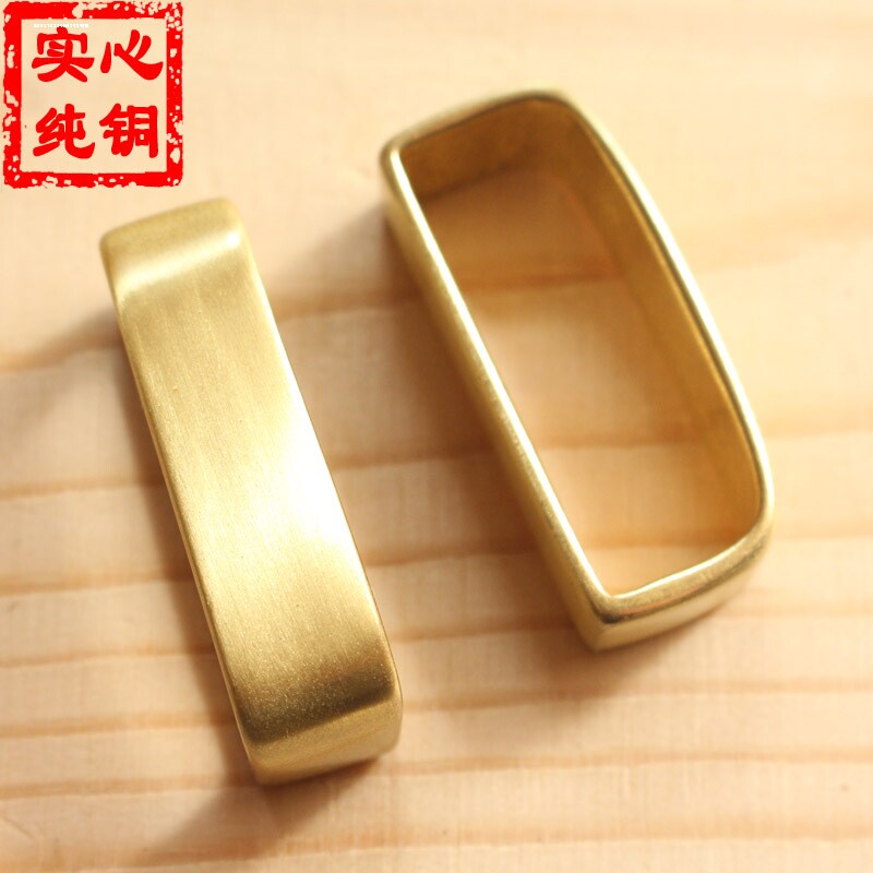 皮带配件 皮环圈圈铜皮带圈铜箍铜戒指尾环35cm铜圈金属皮带戒指