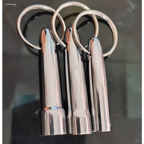 强力钥匙扣 不锈钢鉴定器磁坠磁性吊坠 吸铁石磁铁强磁检验器挂件