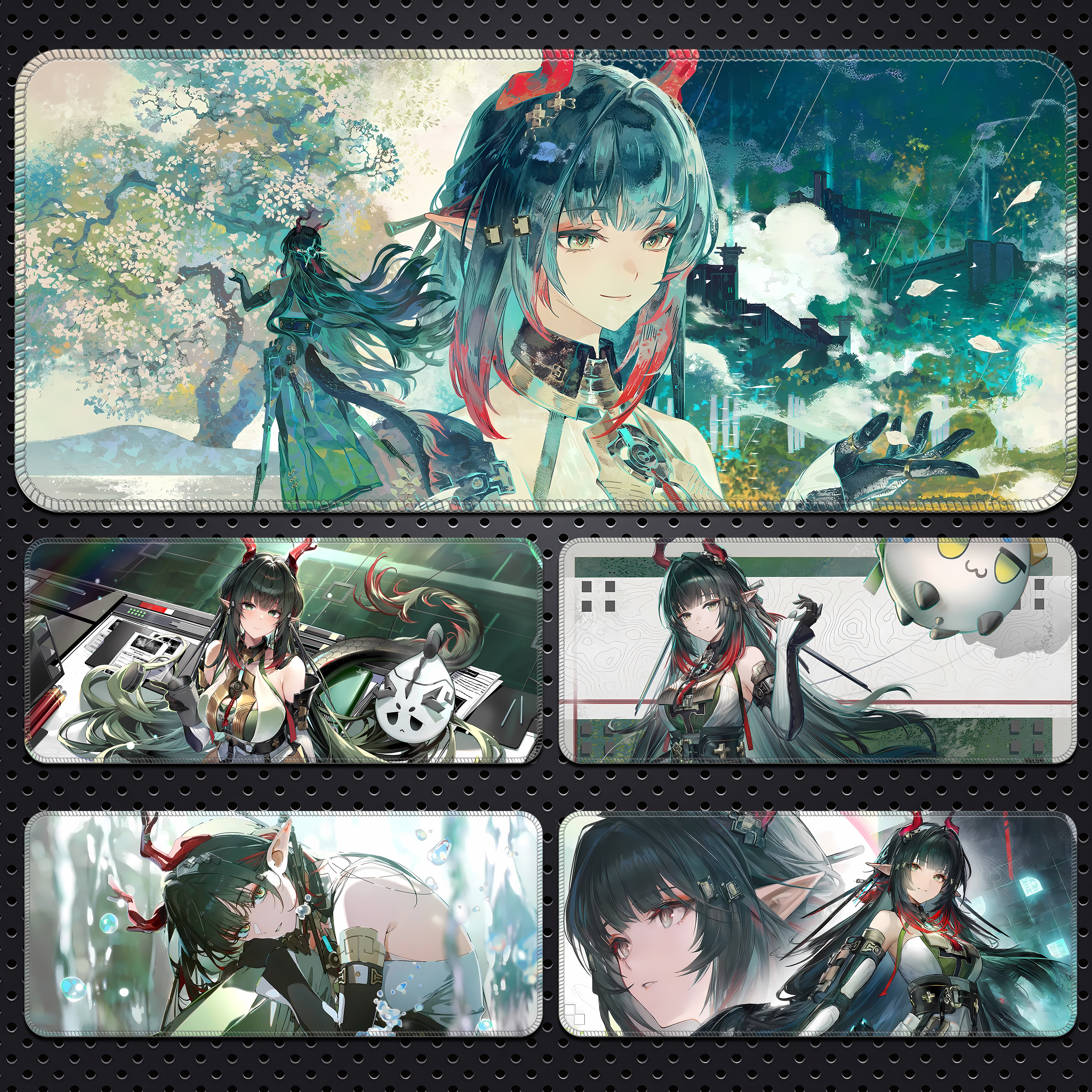 终末地庄方宜鼠标垫大号动漫游戏办公电脑键盘垫书桌垫周边定制