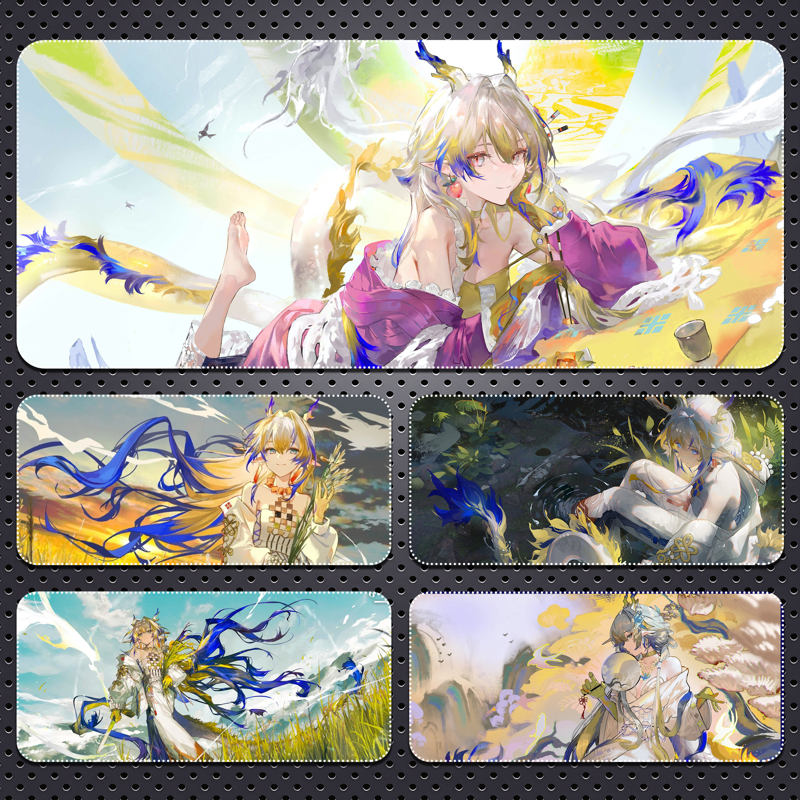 明日方舟黍鼠标垫超大号动漫二次元女生游戏电竞办公键盘垫书桌垫