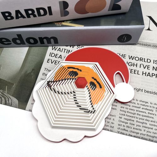 3D打印圣诞老人解压滑动鼻子变表情玩具推推乐治愈圣诞节创意礼物