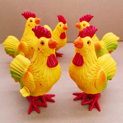 网红发条大公鸡仿真动物